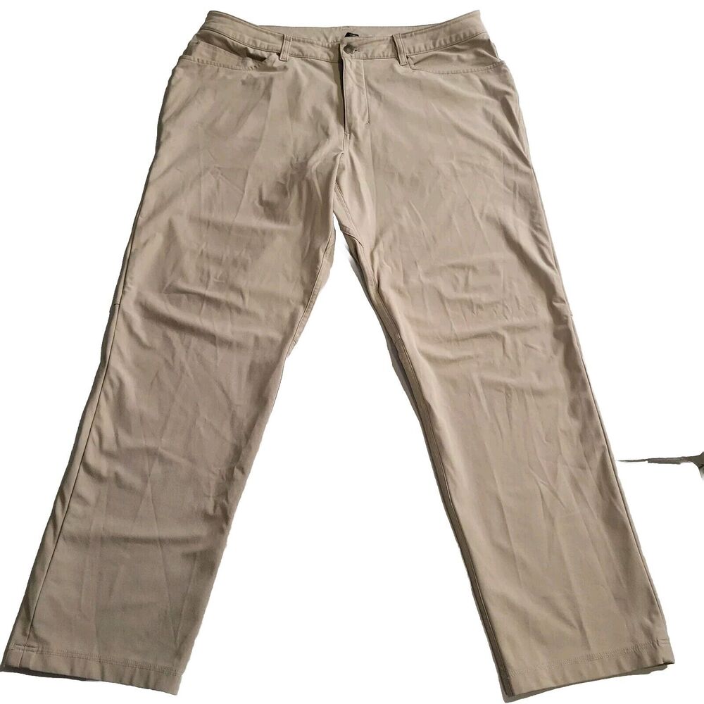 Lululemon ABC Classic Fit 5 pocket pant mens sz 36 color trench
